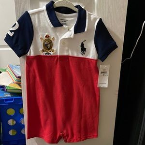 RALPH LAUREN POLO BABY ONESIE -BRAND NEW WITH TAGS. SIZE 18M and 24M